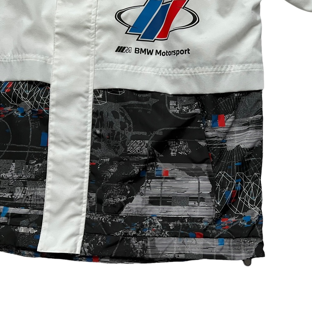 PUMA Men's BMW Motorsport Woven Hooded Jacket White - Picture 6 of 12